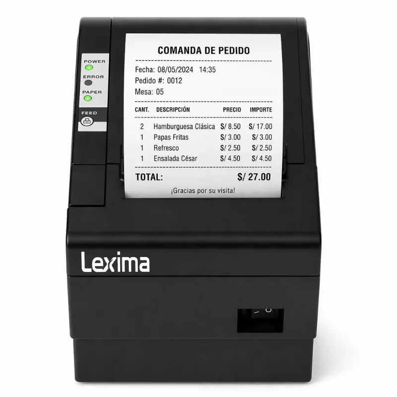Impresora térmica + Lector de código de barra omnidireccional